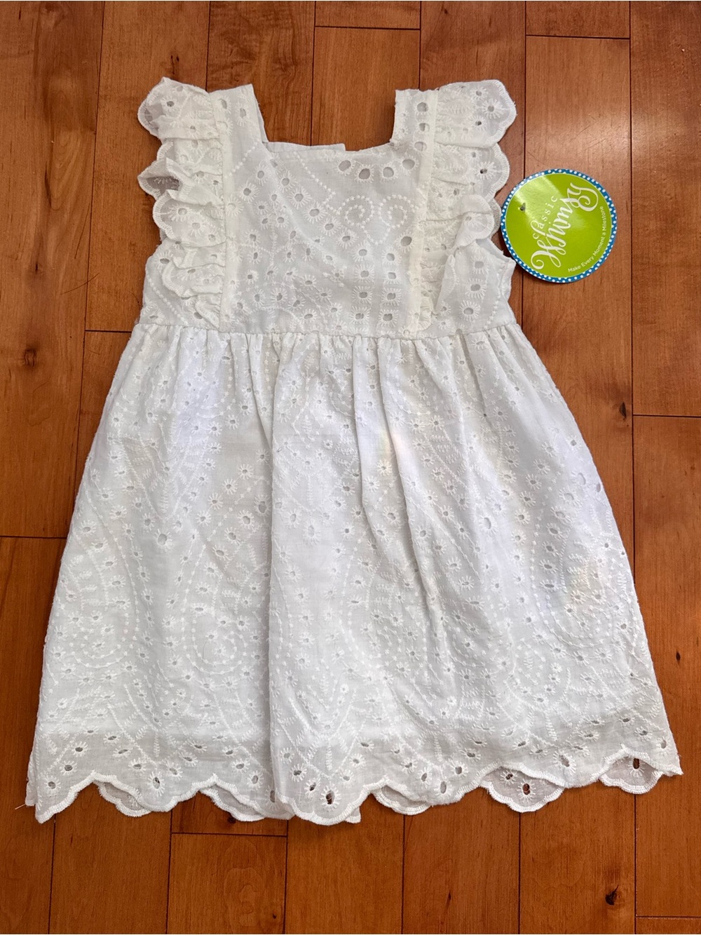 White Eyelet Lace Dress